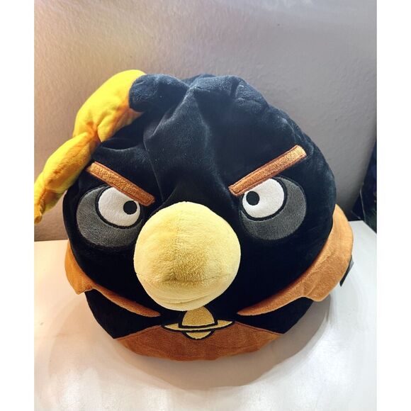 Angry Birds Black The Bomb Plush Doll Toy 18” Stuffed Animal Big - Picture 2 of 5